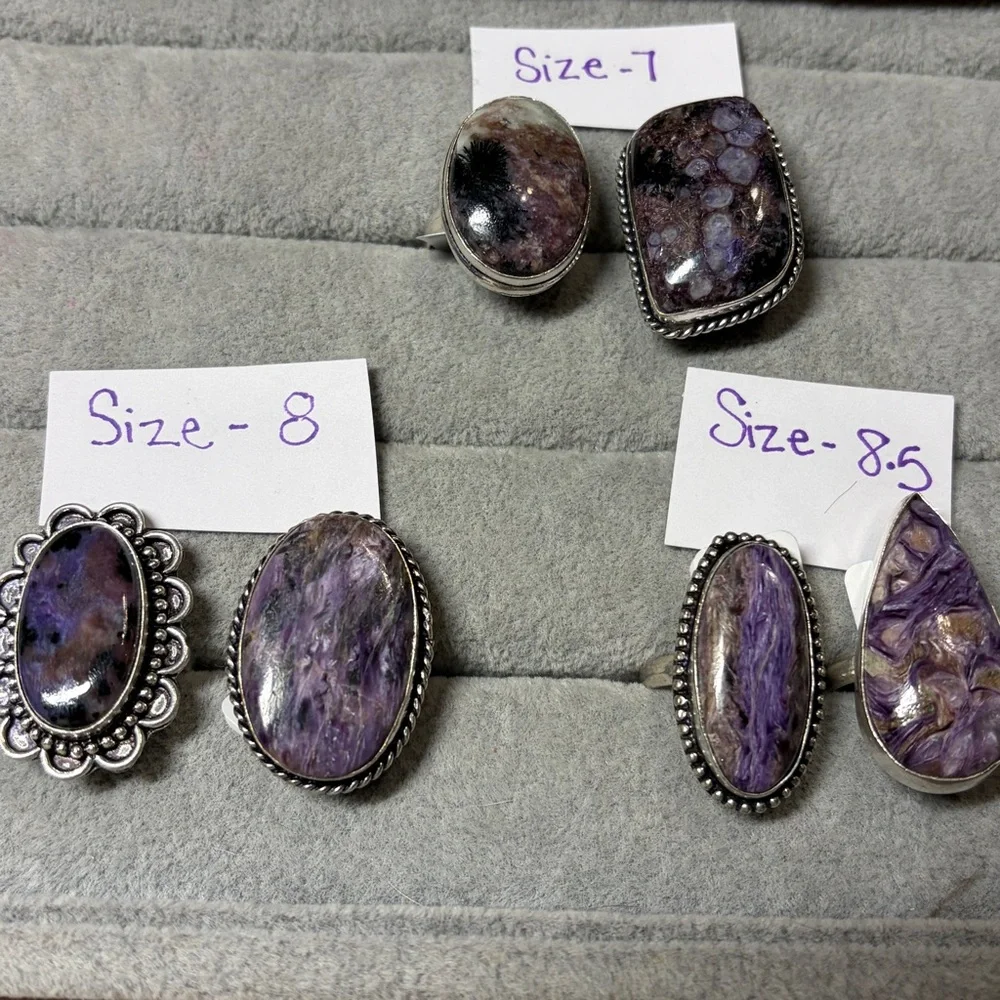 Purple Charoite Ring